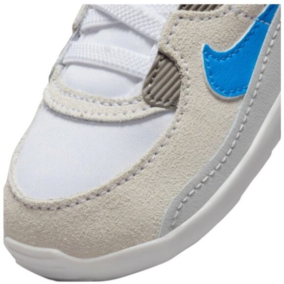 Nike Max 90 Crib White/Blue/Grey Fog Baby Infant Toddler Size 4C NEW CI0424-110 - Picture 7 of 9